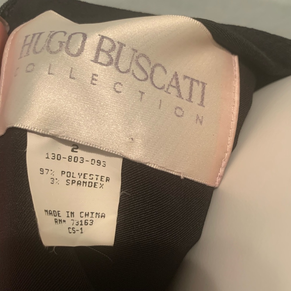 Vintage Hugo Buscati Women’s Black Mini Dress. - Picture 9 of 10